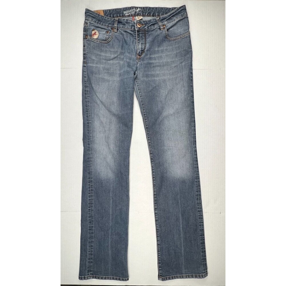 PARASUCO Denim Cult Jeans Womens 33 Y2K Low Rise Straight Leg 35.5" Inseam